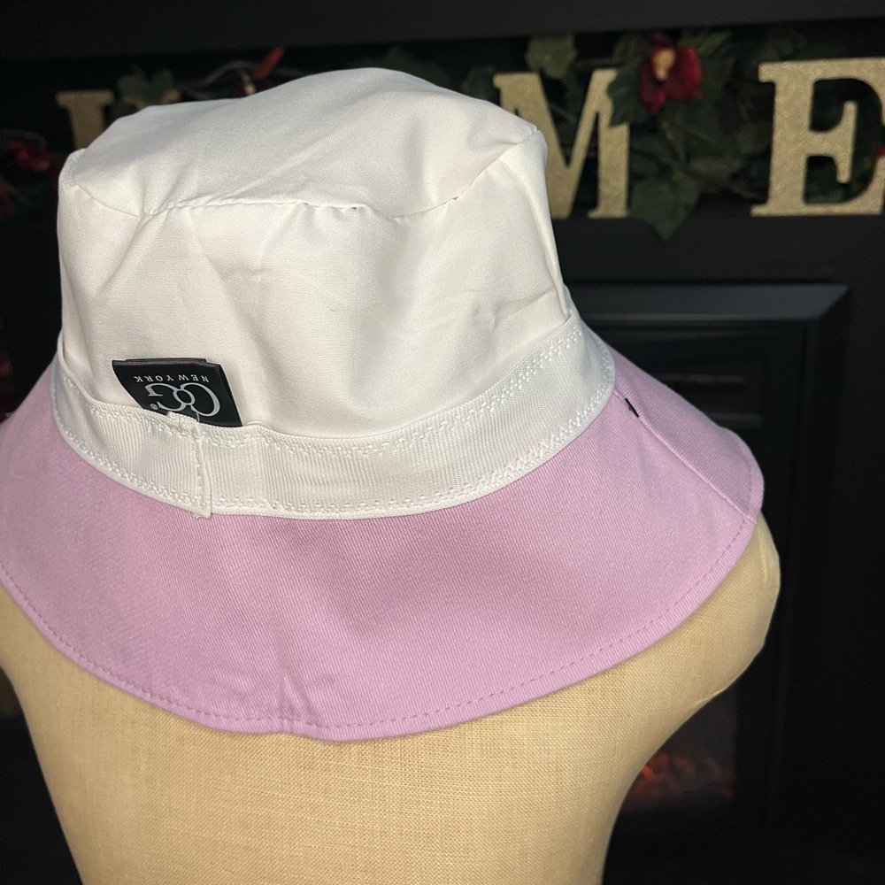 Chic Kids Bucket Hat - White and Lavender